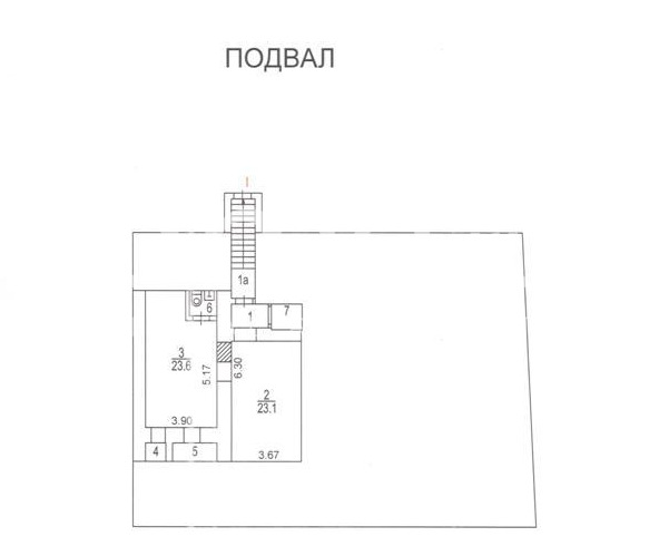 Планировка офиса 710 м², 1 этаж, Особняк «Александра Солженицына ул., 5, стр. 1»